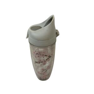 Tervis 24 oz travel bottle  finger loop insulated wall cherry blossoms